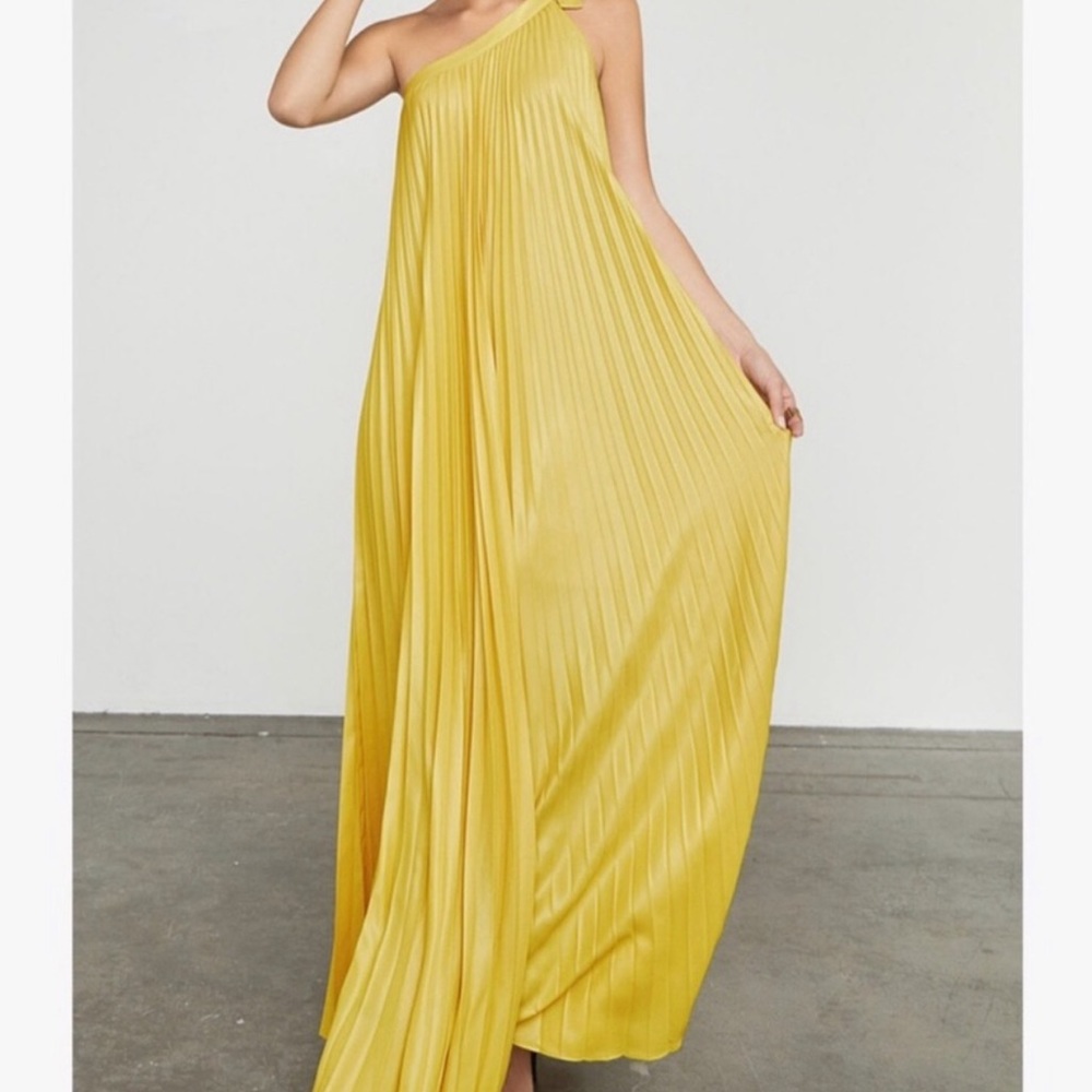 BCBGMaxAzria Pleated Maxi Dress
